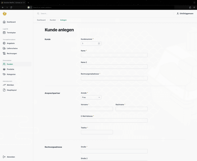 Invoicing Web App screenshot